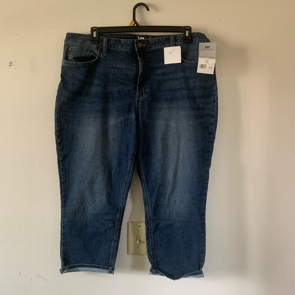 Lee Riders Dark Blue Capri Jeans
